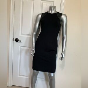 J. Crew Sleeveless Sheer Panel  Perfect Little Black Dress Stretch Sz 6